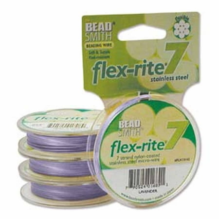 Bead Brass Wire - Lavender Flex Rite Beading Wire .018