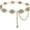 Retro Chain Belt-3.5, variant on Metal Concho Belts for Women Western Cowgirl Turquoise Boho Chain Belts for Dress Jeans