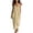 Beige, variant on Tqcoqu Womens Washed Linen Sleeveless Maxi Dress,U Neck Loose Maxi Dress with Large Pockets,Army Green Women's S-XXXL