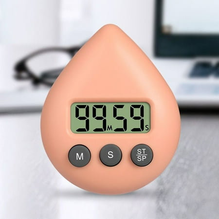 

Mduoduo New Digital Kitchen Timer Three Color splash proof Energy Saver Digital Timer Orange