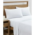 thumbnail image 2 of Sanders Washed Microfiber Solid 4 pc. Sheet Set, King, White, 2 of 2