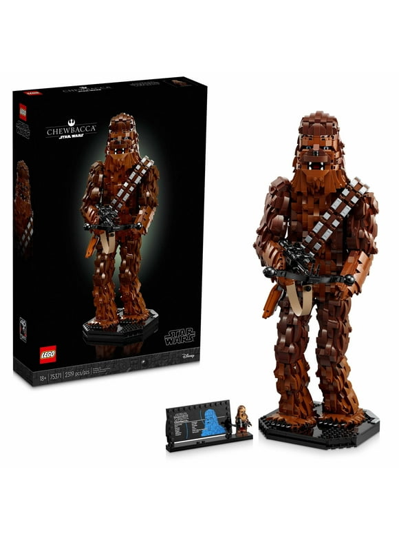LEGO Star Wars Chewbacca, Buildable May the 4th Collectibles for Adults, Build and Display Chewbacca Collectible, Fun Star Wars Fan Gift for Teens, or any Star Wars Original Trilogy Fan, 75371