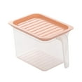 thumbnail image 1 of Square Transparent Refrigerator Storage Box, with A Lid Can Be Stacked, 1 of 2