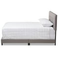 thumbnail image 3 of Baxton Studio Audrey Fabric Tufted Queen Bed in Light Grey, 3 of 8