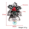 thumbnail image 4 of Broche de Noël Rétro Cloche Broche en Alliage Broche de Fête Broche Corsage Broche Broche, 4 of 10