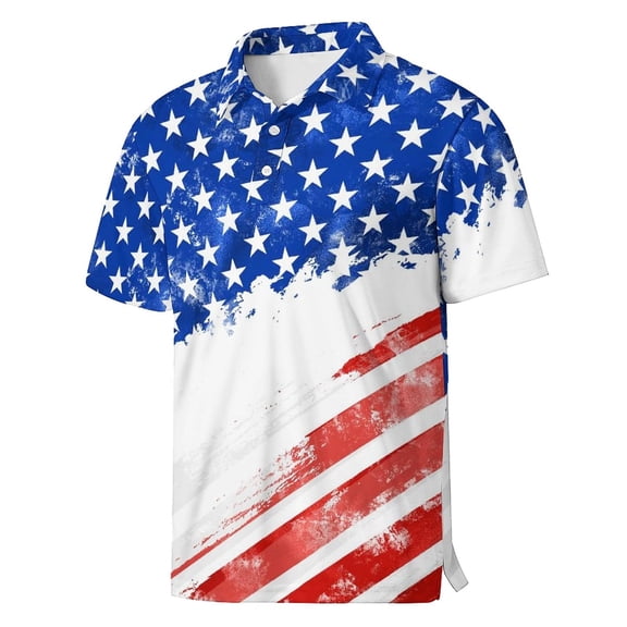MuXiKeJi Clothes Men's Casual USA 250Th Anniversary Printed Short-Sleeve T-Shirt American 250Th Anniversary Patriotic Tee