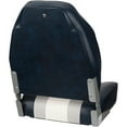 thumbnail image 3 of Wise Navy / Grey / White Classic High Back Fishing Boat Seats, No-Pinch Aluminum Hinges, 3 of 4