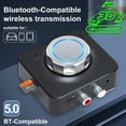 thumbnail image 3 of Moyic Receptor inalámbrico RCA con perilla de ajuste Adaptador de audio de graves pesados ​​compatible con Bluetooth Receptores rápidos para Cables de audio/vídeo, 3 of 8