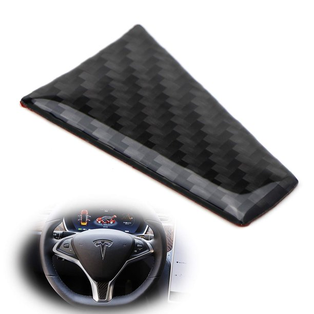 Ijdmtoy 1 Gloss Black Real Carbon Fiber Steering Wheel Lower Trim For Tesla Model S And Model X Walmart Com