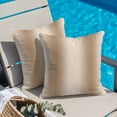 thumbnail image 6 of Khaki Gradient Throw Pillow Cover Ombre Cotton Linen Cushion Cover Throw Pillow Case with Invisible Zipper for Couch Sofa Bed Chair Car 18x18 Inch, 6 of 14