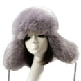 thumbnail image 2 of Faux Fur Snow Trapper Hat with Ear Flap for Skiing Head Circumference, 2 of 8