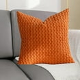 thumbnail image 4 of 3D Bubble Christmas Pillow Cover, Plush Corduroy Sofa Cushion Case for Xmas Home Decor, Festive Throw Pillow Cover for Bedroom, Living Room Orange, 4 of 6