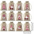 thumbnail image 2 of 12 Pcs Christmas Burlap Gift Bags, Small Treat Goody Bags with Drawstrings for Christmas, Featuring 12 Designs for Xmas and New Year Party Favors and Supplies, 2 of 3
