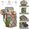 thumbnail image 5 of Geometric Insulated Cooler Backpack - 20L Soft Cooler Bag, Plaid Design for Outdoor Adventures, 5 of 6