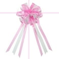 thumbnail image 3 of Unique Bargains 7' Christmas Pull Bow Baskets Present Wrapping Bows Large Flower Pull Bows Pink 10 Pack, 3 of 7