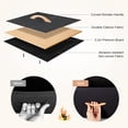 thumbnail image 3 of Bigroof 9 Dresser for Bedroom Chest of Drawers Fabric Storage Tower Organizer Bedroom Furniture with Metal Frame for Living Room Dresser in Closet Black, 3 of 7
