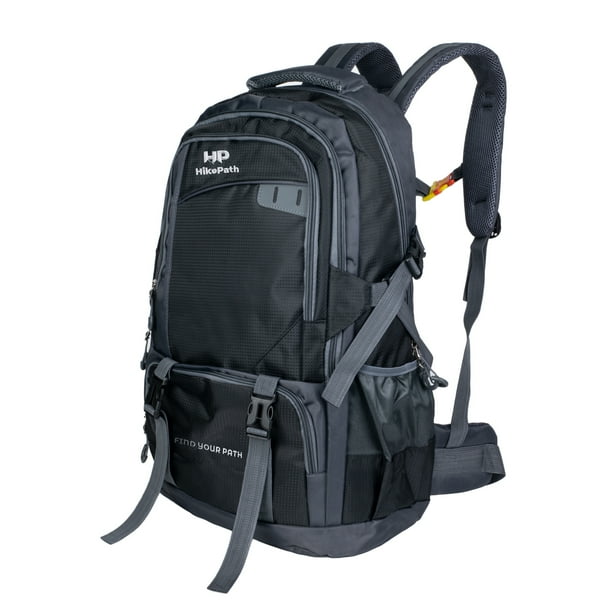 Mochila de Senderismo 60L con Multiples Compartimentos para Viaje y Campismo de Hombre y Mujer Color Negro Walmart en linea