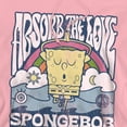 thumbnail image 2 of SpongeBob SquarePants Absorb The Love Poster Adult Pull-Over Hoodie, Pink, 2X-Large, 2 of 4