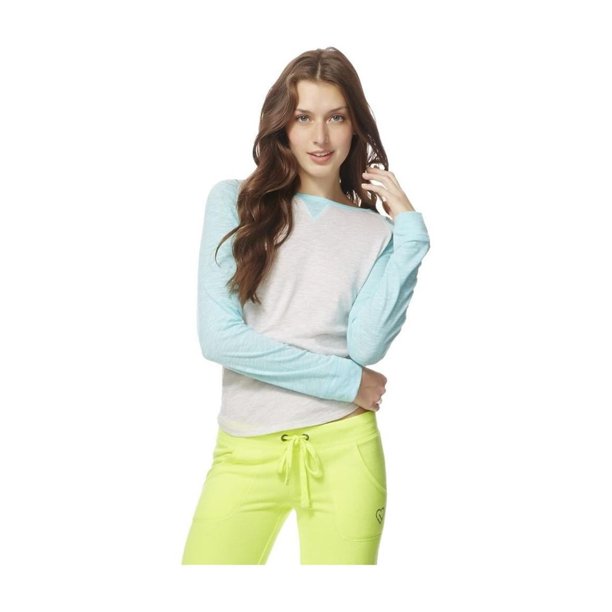 Aeropostale Camiseta Raglan Tee Pajama Sleep para Mujer, Blanco, Mediano