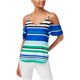 thumbnail image 2 of Calvin Klein Blusa de Punto Flutter para Mujer, Azul, X-Large Calvin Klein Tejer, 2 of 2