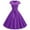 Purple, variant on Black Womens Dresses Vintage V Neck Short Sleeve Solid Color Casual Dress Cocktail Evening Dresses for Women 2024