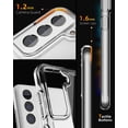 thumbnail image 3 of CaseBorne ArmadilloTek S Compatible with Samsung [Galaxy S21 FE 5G] Hybrid Clear Case (2022 Release) - Pure Clear, 3 of 4