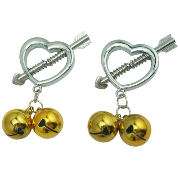 1 Pair Stainless Steel Nipple Ring NonPiercing Nipple Rings Breast Clamps for Women Men