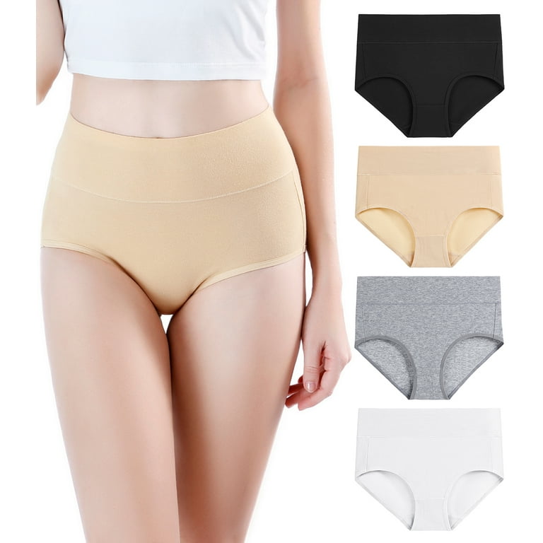 wirarpa Women's Underwear High Waist Briefs Ladies Cotton Panties