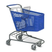 Small Plastic Shopping Cart - Dark Blue