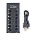 thumbnail image 2 of Accesorio de actualización multifunción con USB de batería AA / AAA inteligente de 8 ranuras y 1,2 V SM SunniMix Adaptador de carga, 2 of 8