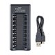 thumbnail image 2 of Accesorio de actualización multifunción con USB de batería AA / AAA inteligente de 8 ranuras y 1,2 V SM SunniMix Adaptador de carga, 2 of 8