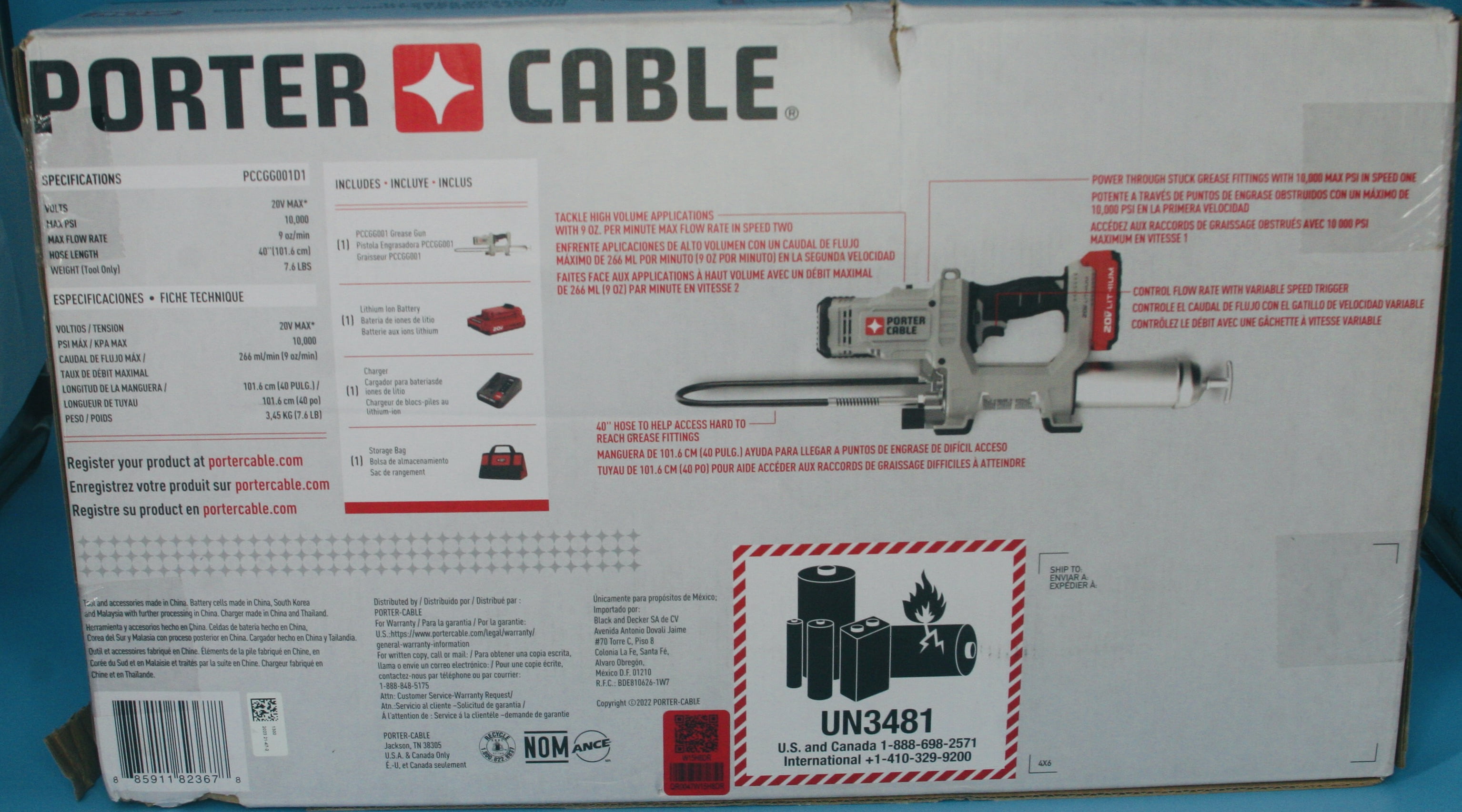 Porter Cable Grease Gun Kit