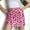 Pink, variant on Women's Summer Clearance Under $10.00 Slim Strawberry Printing Split Hem High Waist Bag Hips Mini Workwear Skirt Active Athletic Skort Skirt Wyongtao