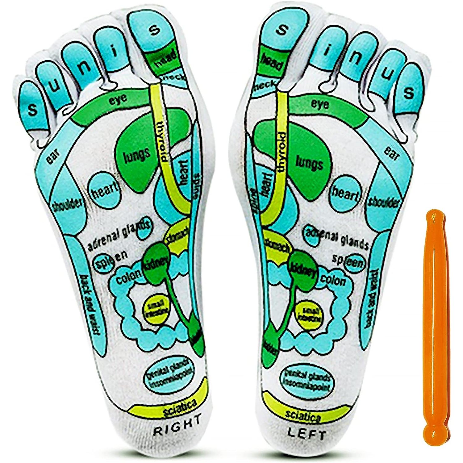 HetayC Acupressure Reflexology for Women and Men Foot Massage Five Toe
