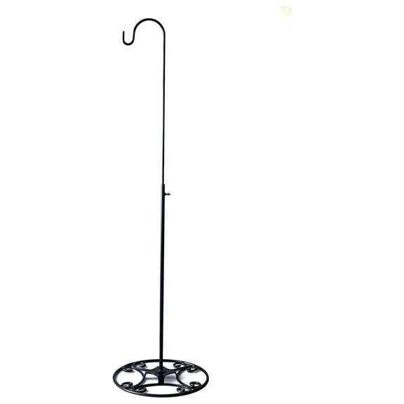 Black Iron Adjustable Hook 34-55", Wedding Decor, Lantern Stand - Event & Home Use