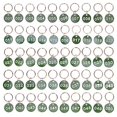 thumbnail image 2 of 50 pcs Stainless Steel Key Rings with Numbered Tags, Metal Key Tags with Numbers, 2 of 3