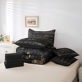 thumbnail image 6 of Manfei Camo American Flag 7-Piece Twin Bedding,Patriotic 4Th Of July Bedding Comforter Set,Black Reversible, 6 of 7