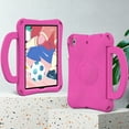 thumbnail image 2 of Kids Proof Case for Apple 10.2-Inch iPad 9th/8th/7th Generation 2021 2020 2019 - Shockproof EVA Plastic Hard Case with Sturdy Stand /Handle, Portable Lihtweight Cute Football Kid-Friendly Cover (Rose), 2 of 5