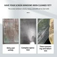 thumbnail image 4 of green Window Cleaning Brush Wet Dry Dual Use Glass Wiper With Scraper No Disassembly Required Multi Surface Cleaner For Windows Floors Screens Sofa Hair Removal With Bonus Small Brush, 4 of 9
