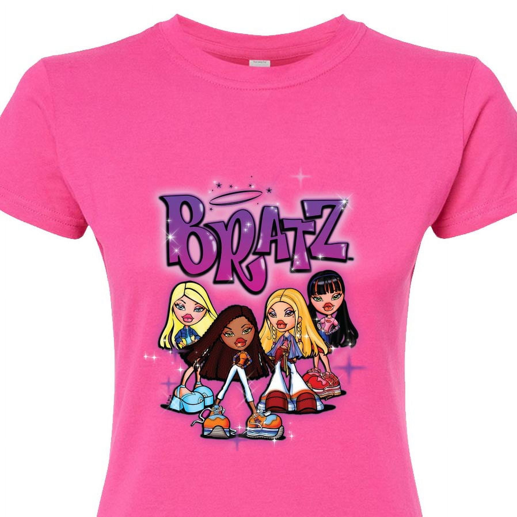 Bratz - Classic Cartoon Dolls - Juniors Fitted Graphic T Bratz - Classic Cartoon Dolls - Juniors Fitted Graphic T