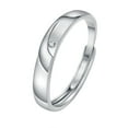 thumbnail image 2 of Fiudx Anillos de Pareja Personalizados, Anillos Abiertos de Diseño Exquisito, Regalo de Aniversario de Compromiso de Boda, Joyería para Hombre y Mujer, Anillo de Compromiso de Moda, Regalo de San Val, 2 of 2