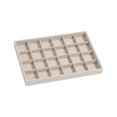 thumbnail image 1 of kurtrusly Wood Velvet Display Tray Durable And Exquisite Craft Wide Display Space For Rings Bracelets Beige 1Set, 1 of 6