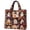 A003- Style C, variant on Halloween Tote Bag with Quilted ing,Spooky Gothic Fabric Carryall for Autumn Fall Shopping,Vintage Padded Purse for Her,1 Piece