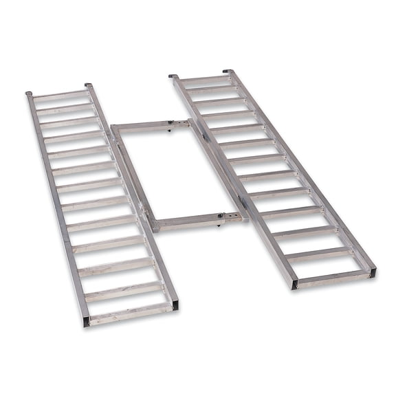 Moose Racing Tri-Fold Adjustable ATV Aluminum Ramp Silver 76” long (AR7652)