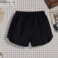 thumbnail image 6 of hoksml Kids Cotton Back to School Shorts Elastic Waist Athletic Shorts with Pockets Casual Playwear for Boys Girls, 6 of 6