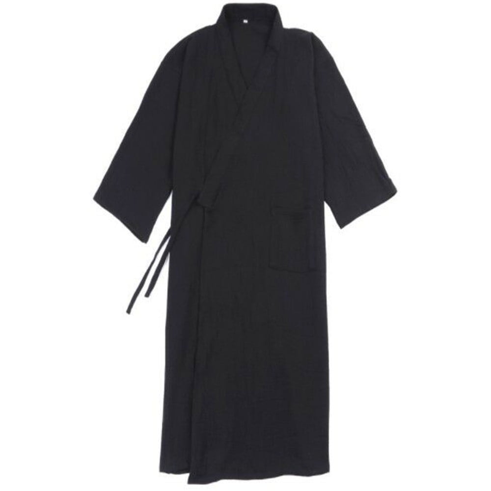 Kimono Japonais Yukata Pour Homme - Peignoir Long En Coton - Pyjama Ou Robe De Détente