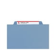 thumbnail image 2 of Smead Classification File Folder, 2 Divider, 2" Expansion, Letter Size, Blue, 10 per Box (14001), 2 of 7