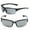 Black, variant on "The Skillful" Semi Rimless Sport Wrap Bifocal Sunglasses