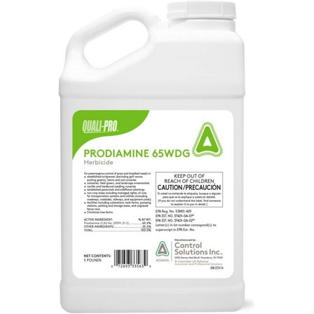Prodiamine, Pre-Emergent Herbicide, 5 lbs, Yellow Granules