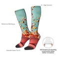 thumbnail image 4 of Gaeub Floating Colorful Cereal Printed Design Socks Stretchy High Tube Socks for Men Women Teens , Softball Soccer Socks for Hiking, Sport, 4 of 6